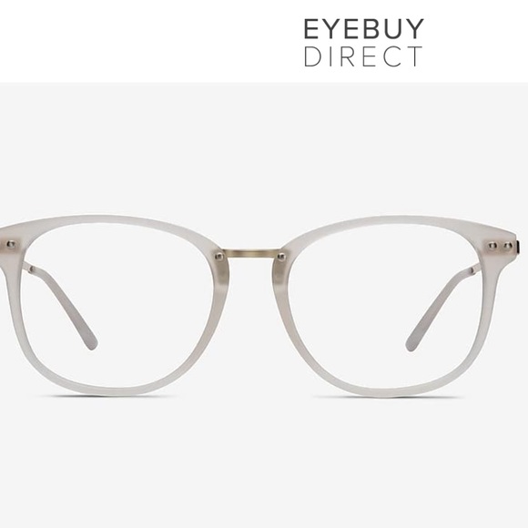 Eyebuydirect blue light blocking only cosmo glasses in frosted white - Picture 3 of 6